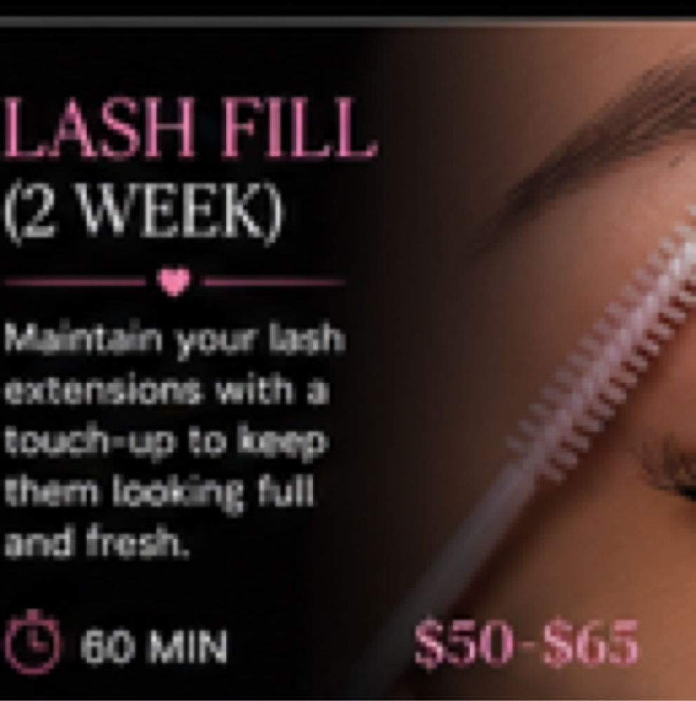 Lash Fill (2 Week) at Poppinlashez