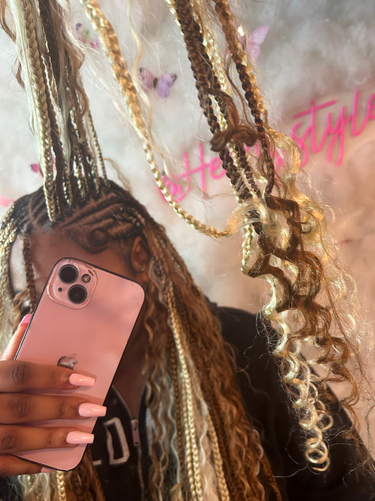 Fulani Flip-Over Knotless Braids