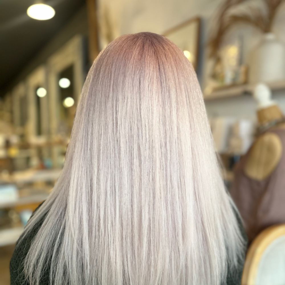 Bleached Root Touchup + Toner at Tiffany @ Lavish Salon & Boutique in Albany, GA
