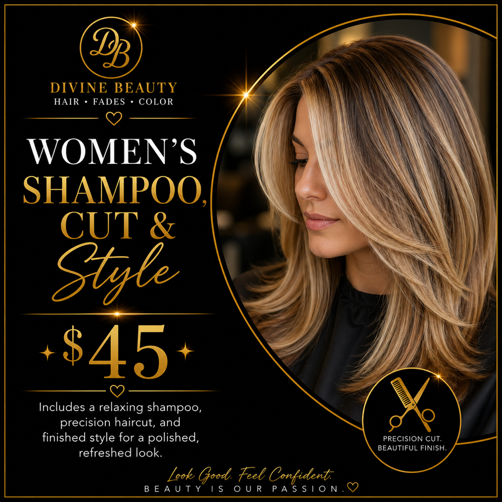 Women’s Shampoo, Cut & Style — $45 at Mandy @ Divine Beauty in New Paris, OH