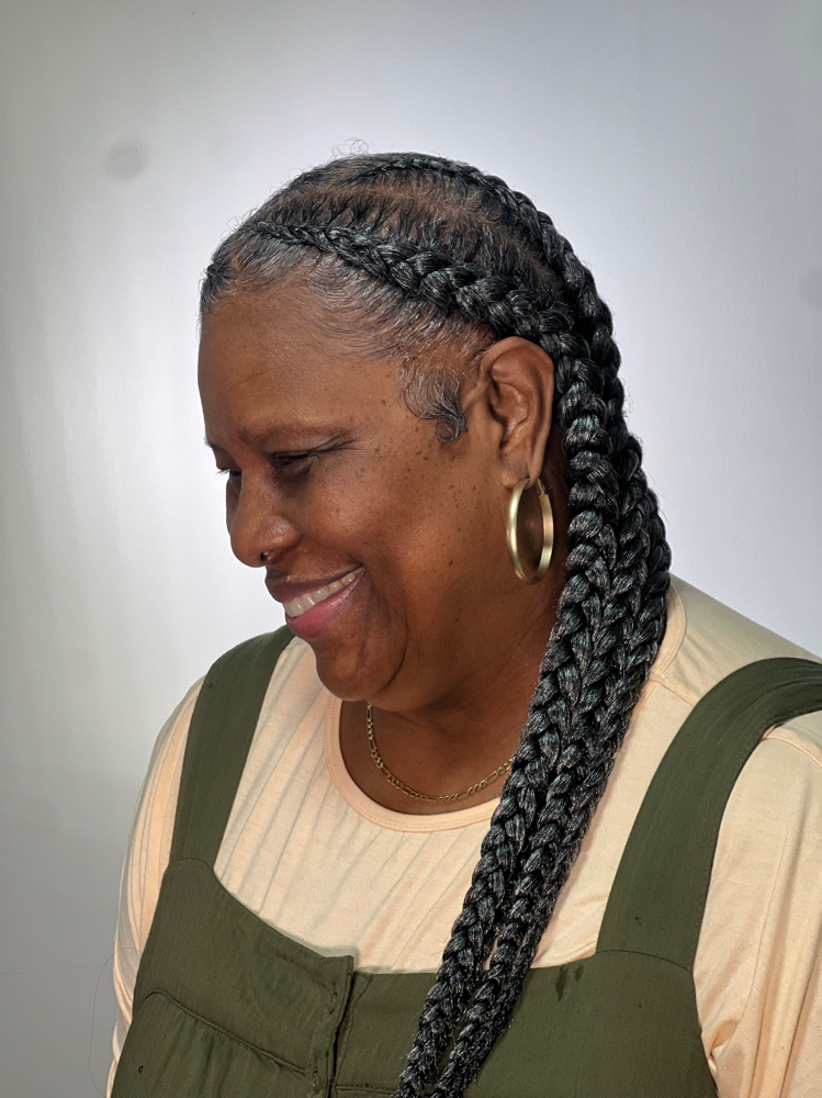 Large Feed-In Braids at Strut Studios in Memphis, TN