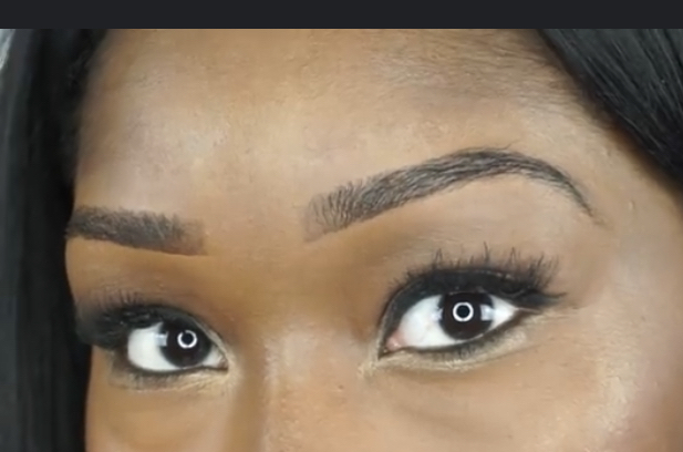 Brow tint and shape