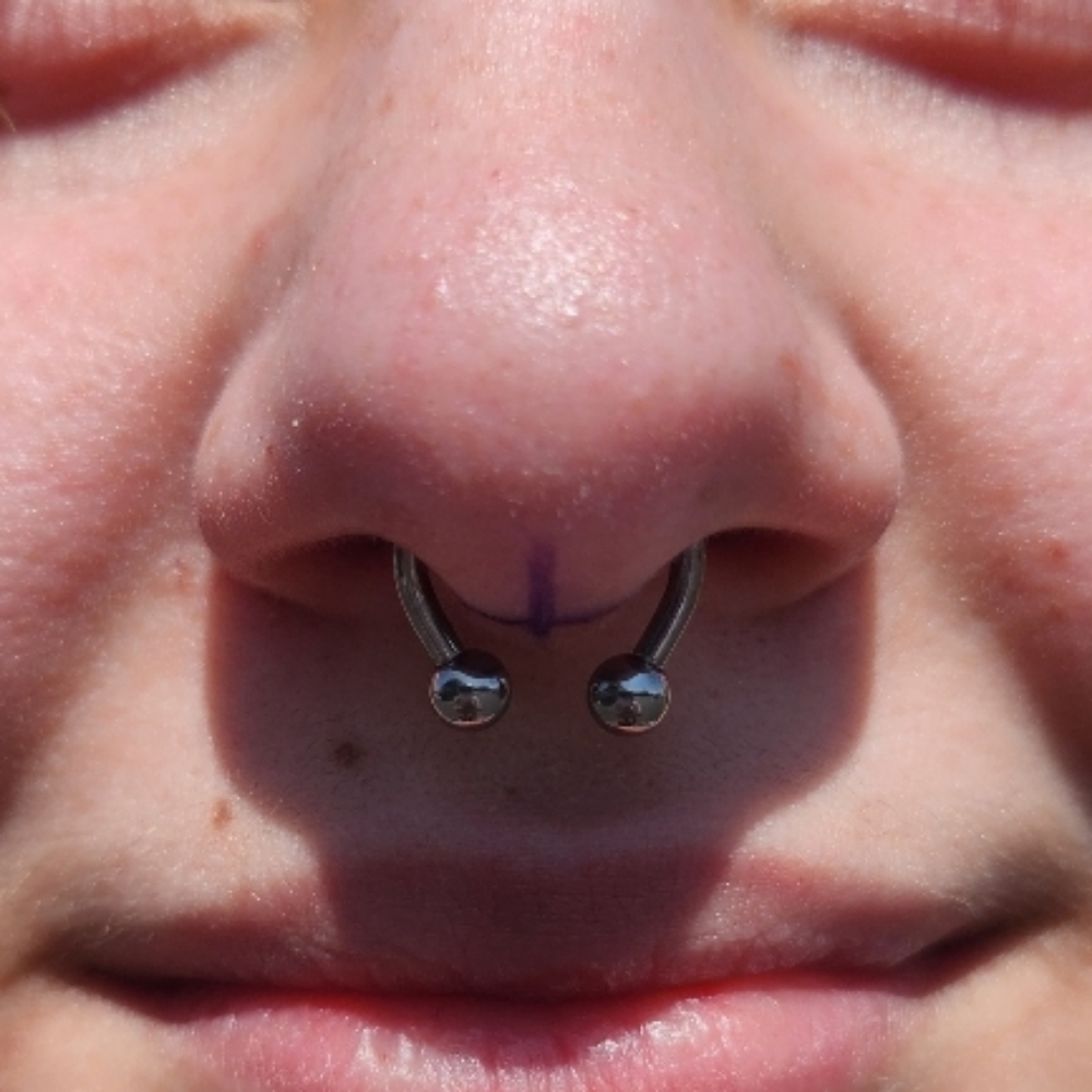 Septum Piercing at Sagrado Salon and Skin in Richland, WA