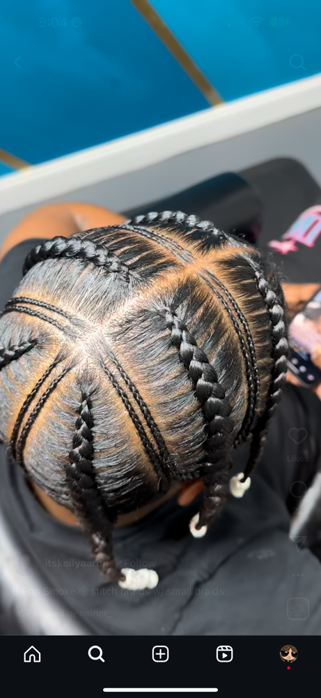 6 POP SMOKE BRAIDS