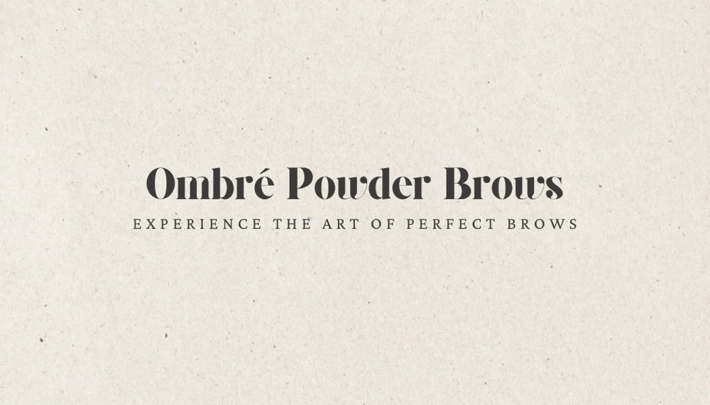 Ombre Powder Brows