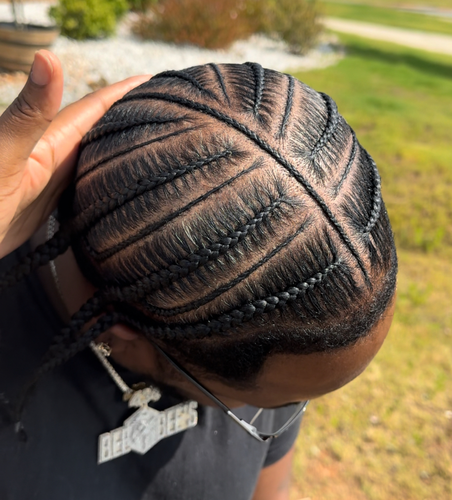 6-10 Braids With Simple Design