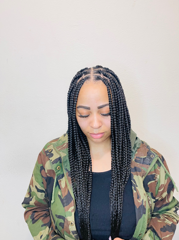 Medium Box Braids