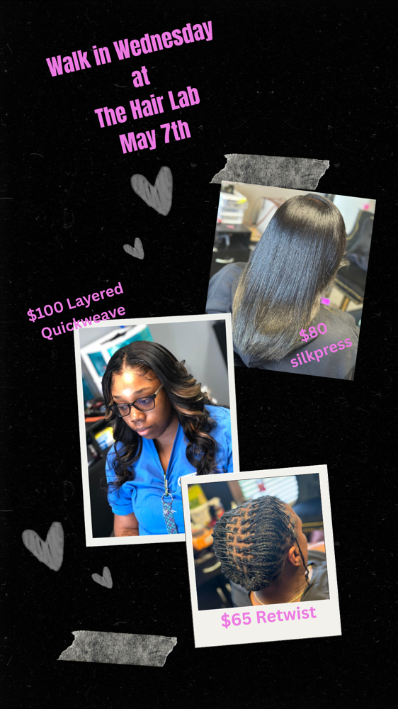 Walk In Wednesday May 7th