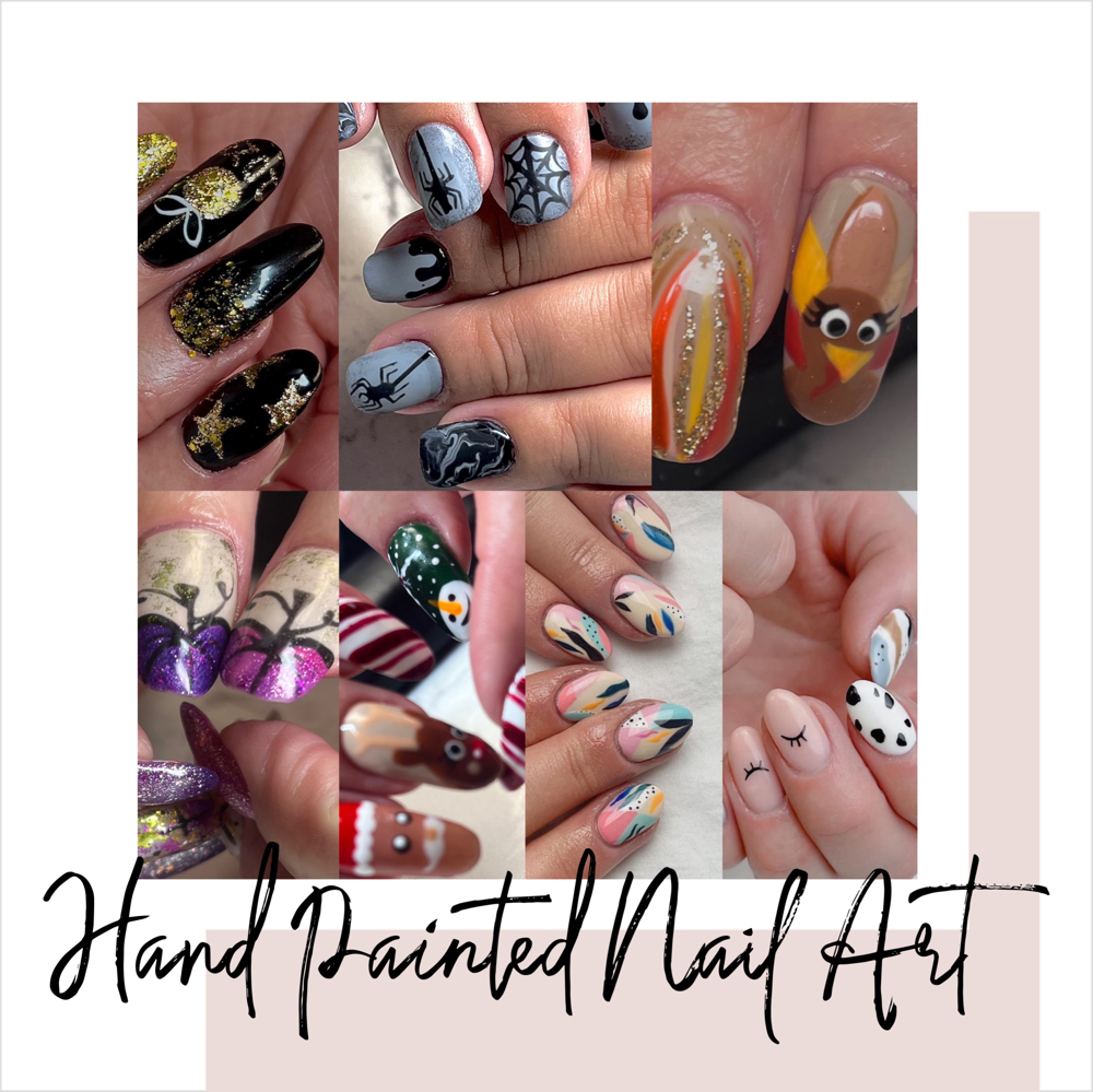 Hand Painted Nail Art (Add On)
