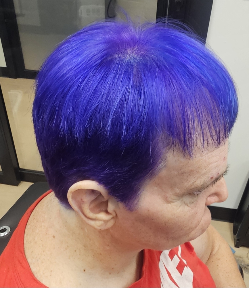 One Color All Over On Short Hair