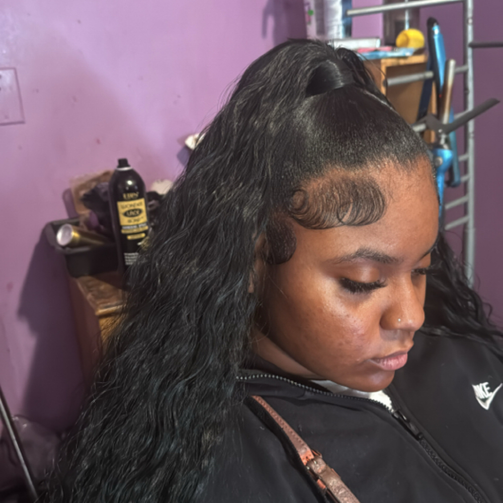 Half Up Half Down at KAYTHEESTYLIST in detroit, MI