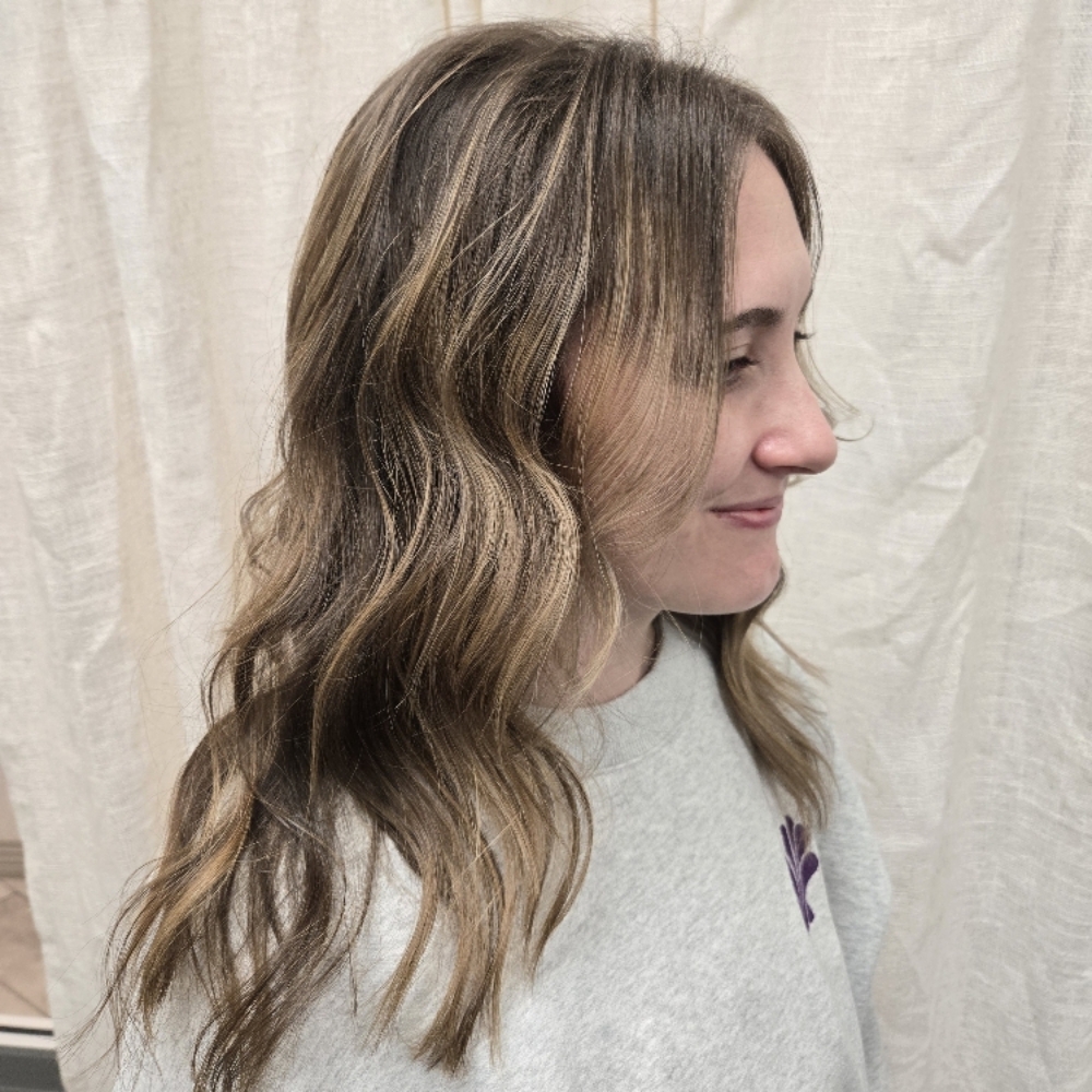 Partial Balayage/Lived-In & Cut at Emerald & Olive Salon in New Holland, OH