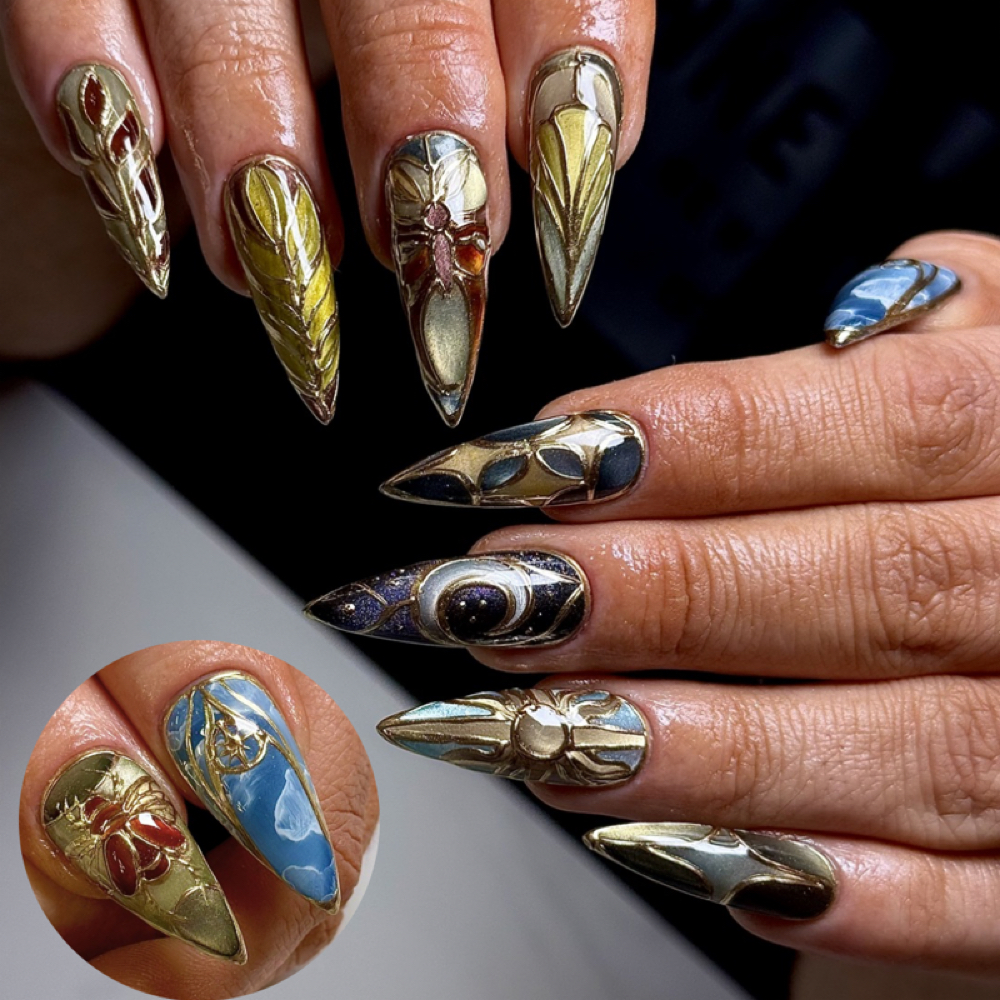 Stained Glass Set at Juniper Beauty in Denver, CO