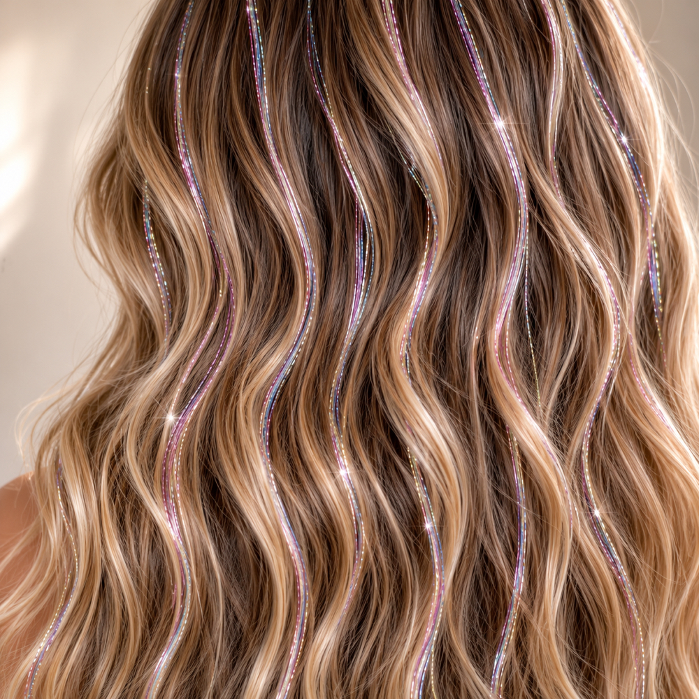 Hair Tinsel at Poppy & Pearl in Cookeville, TN