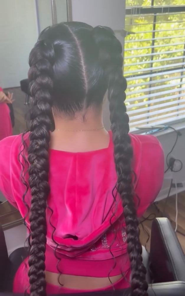2 Pig Tail Braids