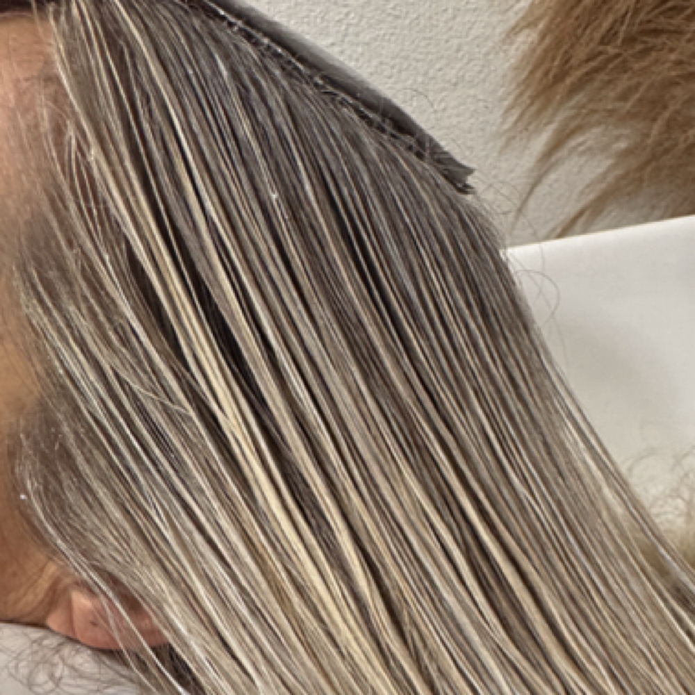 The Full Blonding at Hairby_haleythepainter in Stephenville, TX