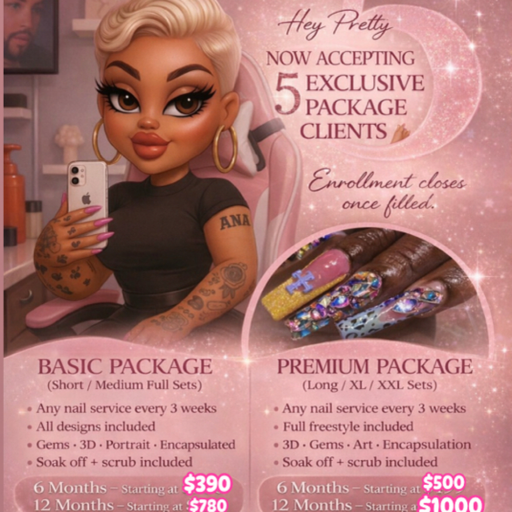 Basic 6 Months Package at Pretty Herr Nailz in York, PA