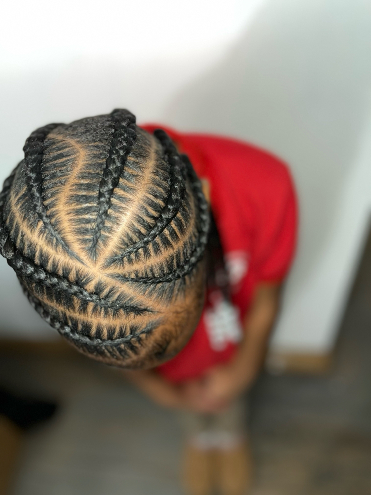 4 criss cross braids
