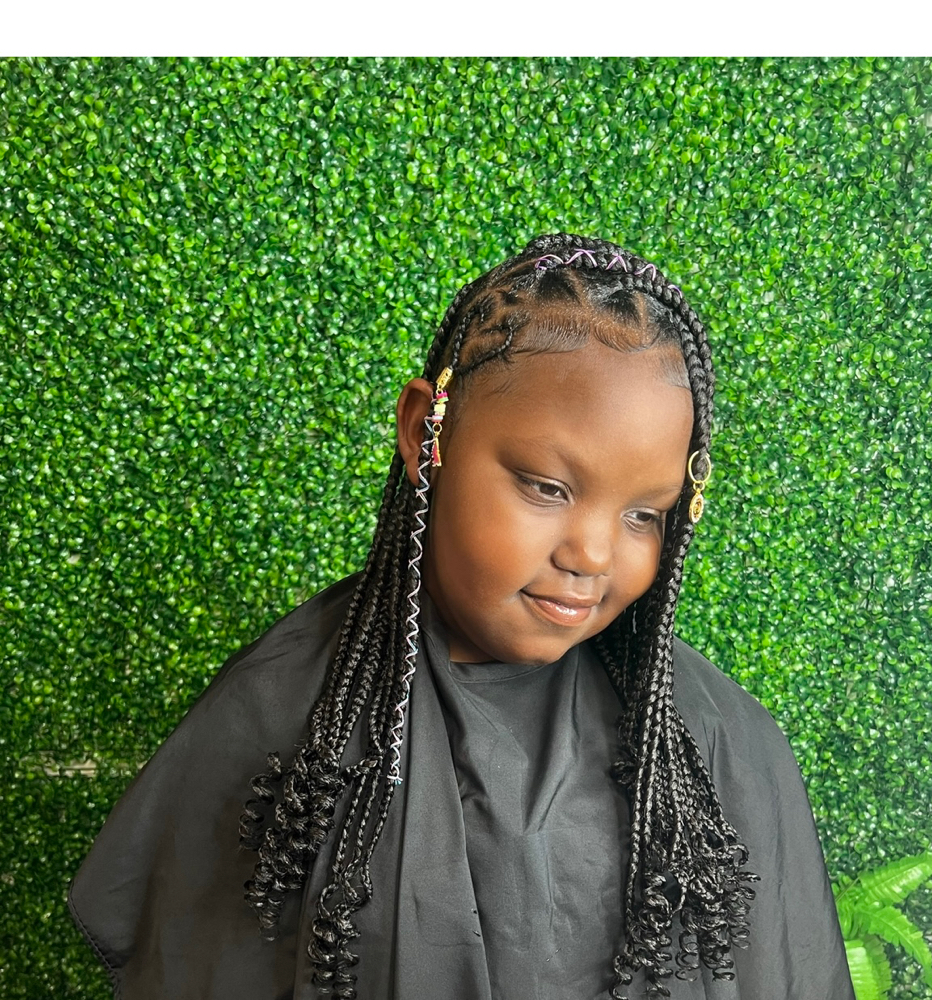 Kids Knotless Braid Age 5-10 only
