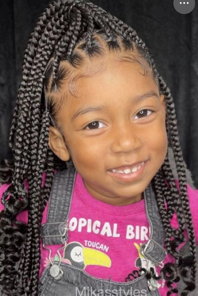 Child Box Braid With Hair Included at Flax Locks Studio Spa,LLC in Greenacres, FL