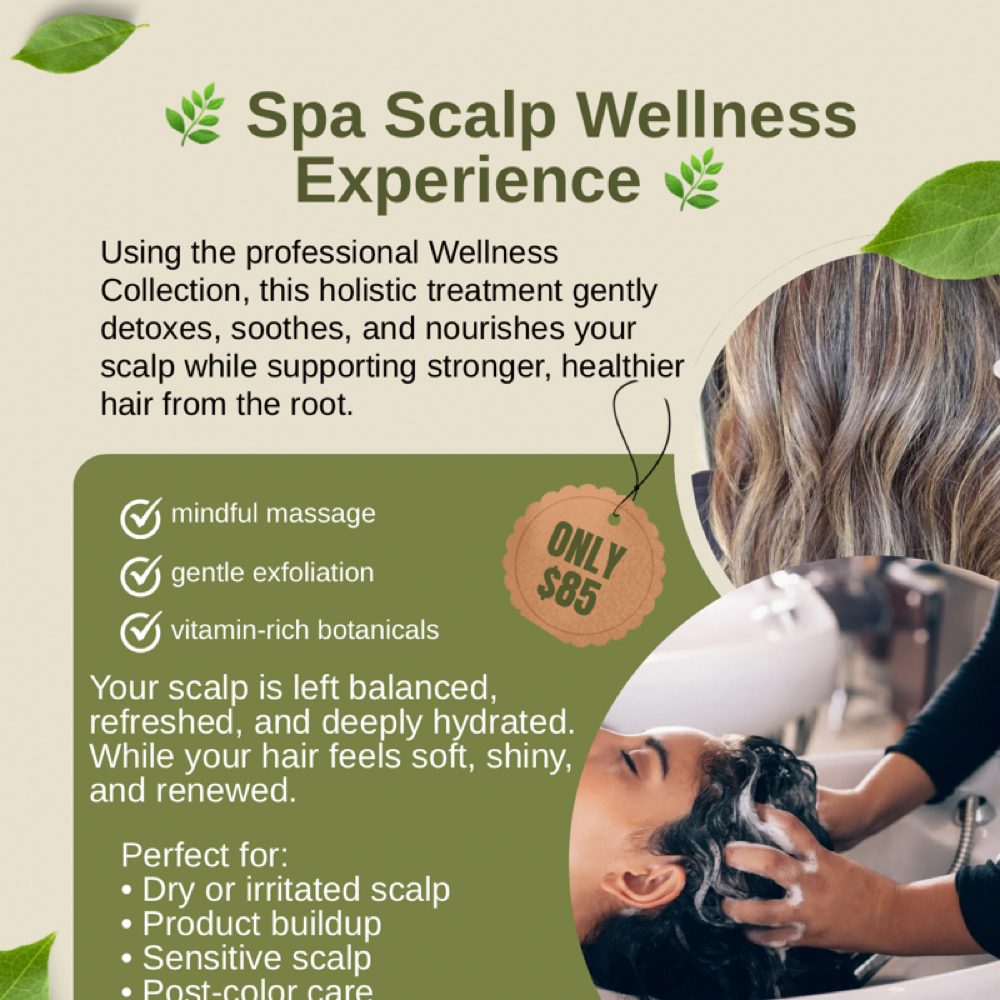 Spa Scalp Welness Experiance at Elevated Hair Lounge in Canyon Lake, CA