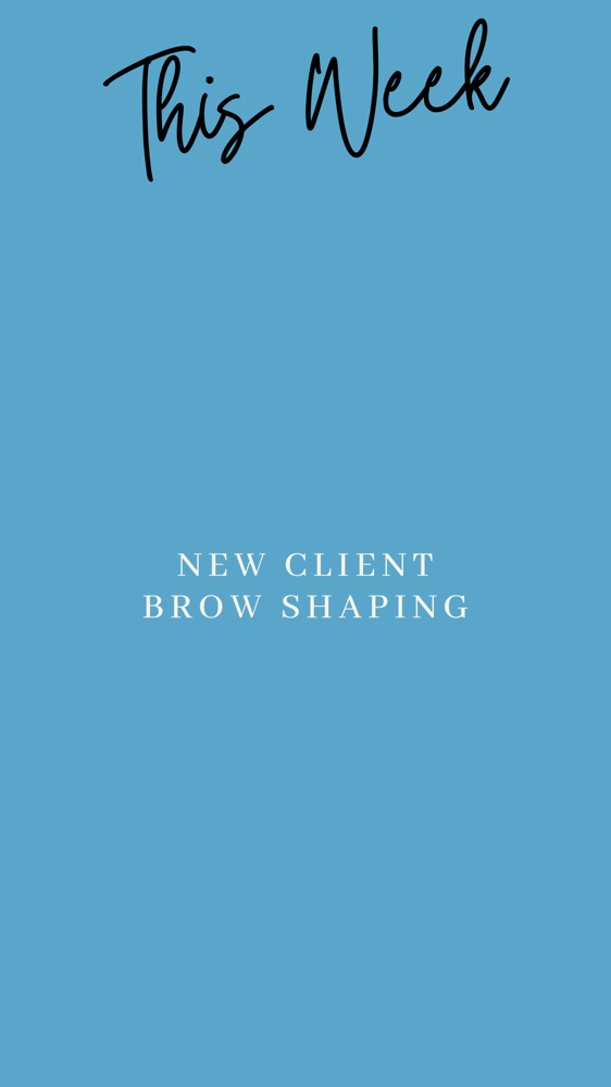 New Client Brow Shaping