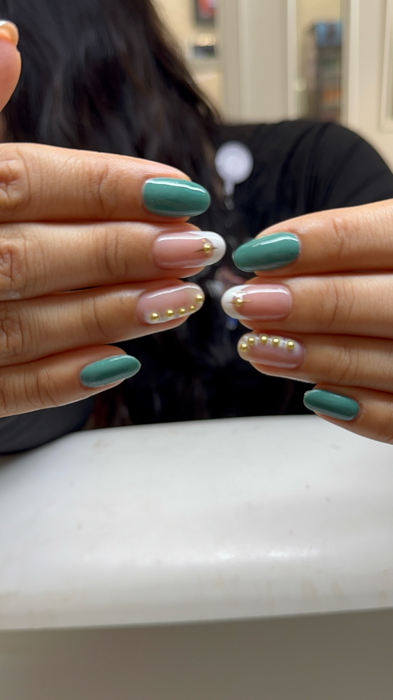 Rubber Base Manicure at Kellykosmeticss in Durham, NC