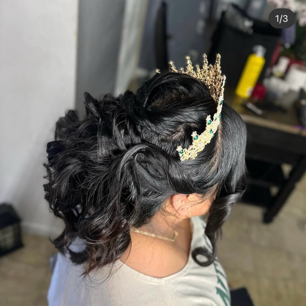 Messy Hair Bun at MakeBraids_byVG in Willimantic, CT