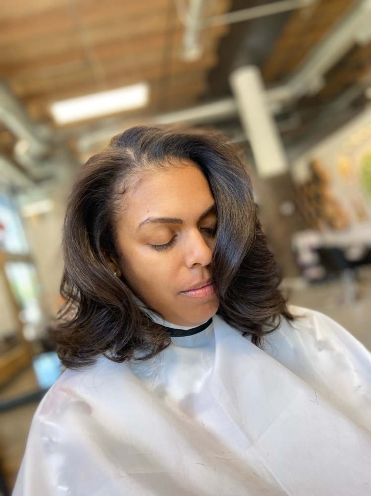 Relaxed Hair Shampoo And Style