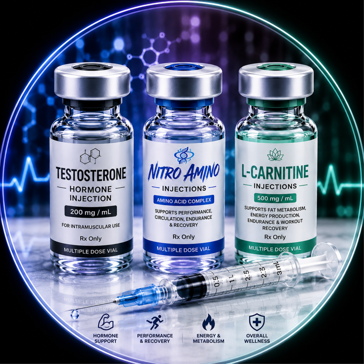 Men’s Vitality Package 💙 at Precision Total Health & Wellness Clinic in Plant City, FL