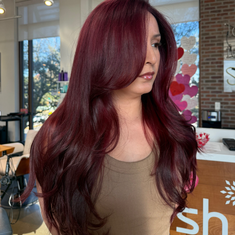 Root Color Through Ends at HAIRBYBUDD in Houston, TX