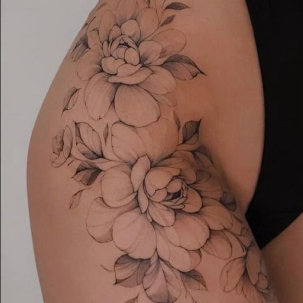Freehand Peony Floral Half Day Sess at Cactus Bloom Ink in St George, UT