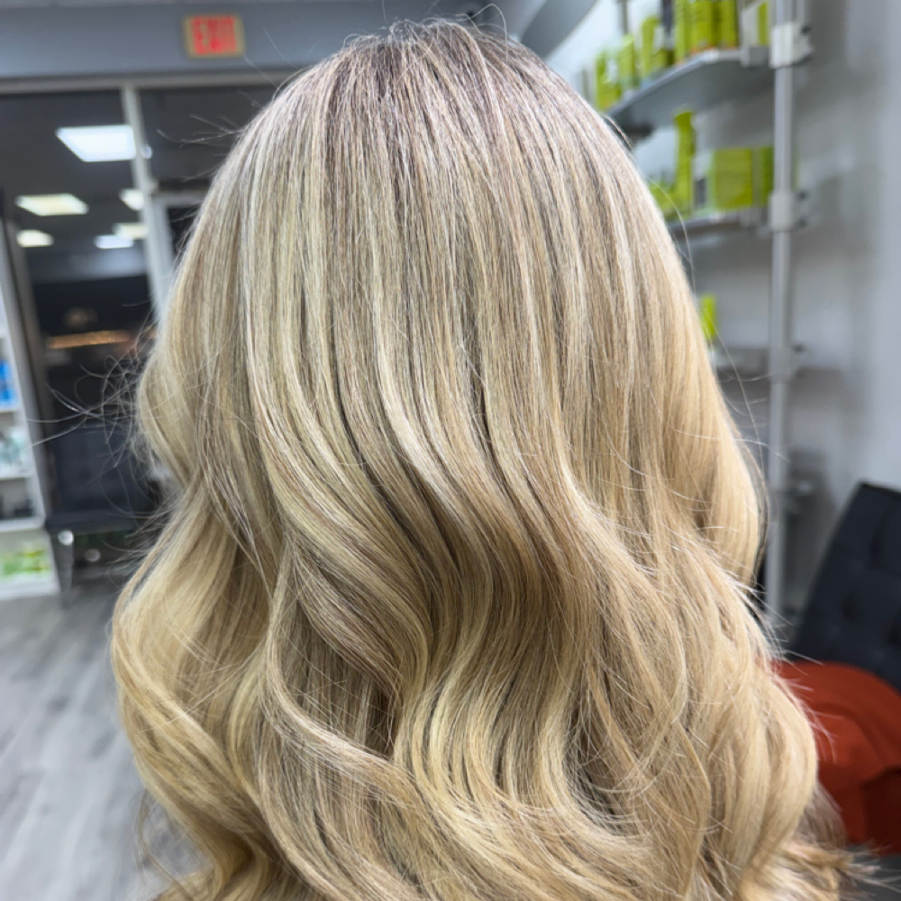 Partial Highlights And Cut at J Hair Studio in Ponte Vedra Beach, FL