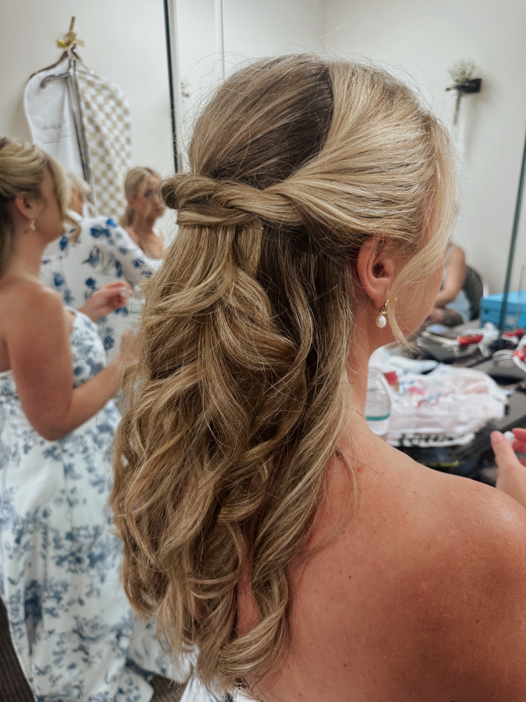 Wedding day of Hair at Hair by Kennedy in Monroe, NC