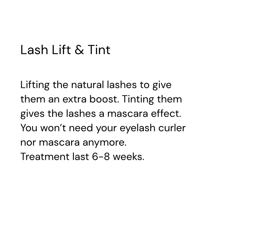 Lash Lift & Tint