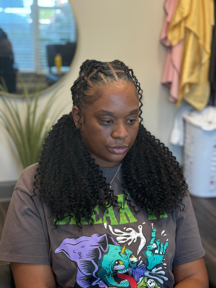 Loc Goddess Pigtails at LocsNLooks in Lawrenceville, GA
