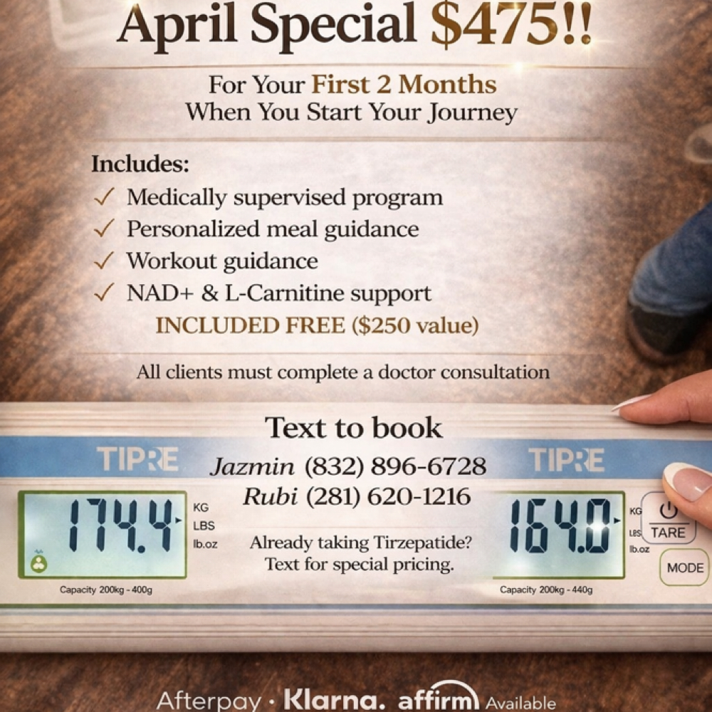 Tirzepatide With NAD+ & L-Carnitine at HighGlam Aesthetics in Houston, TX