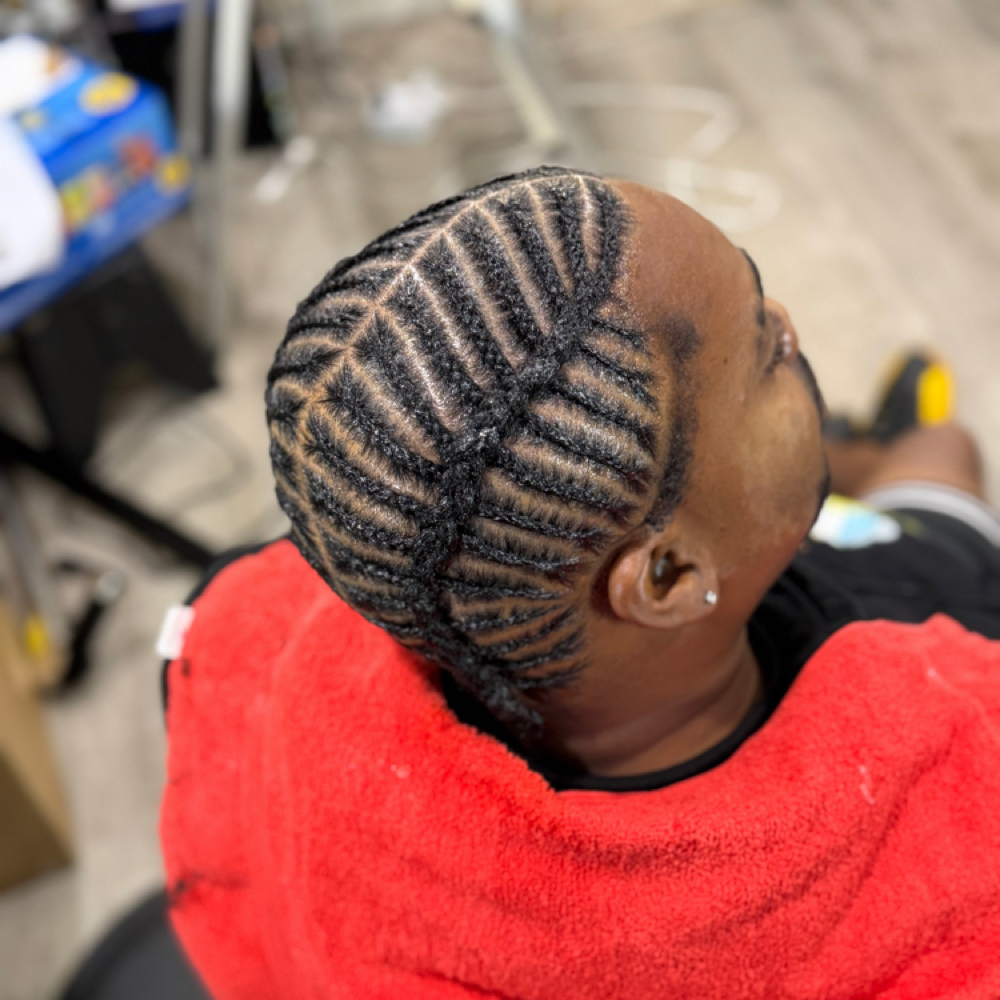 Male Design Cornrows at Hot HD Studio in Pleasant Hill, CA