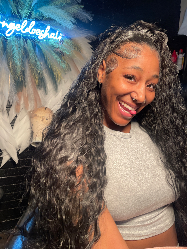Flip Over Quickweave + styling at Angeldoeshair in Nashville, TN