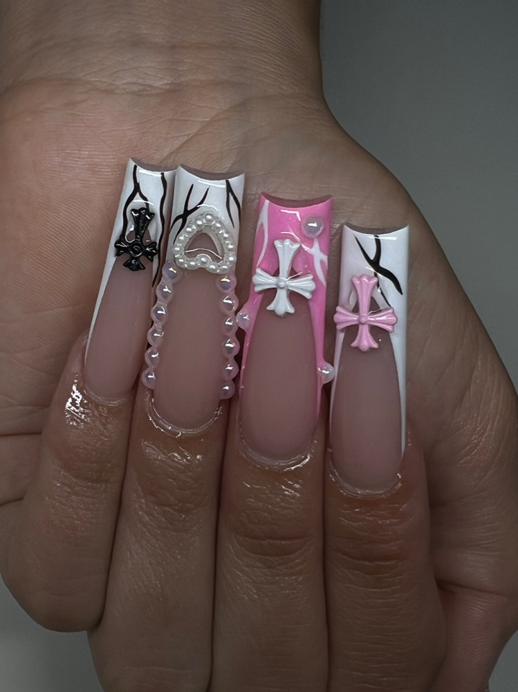 XL Nails With Designs