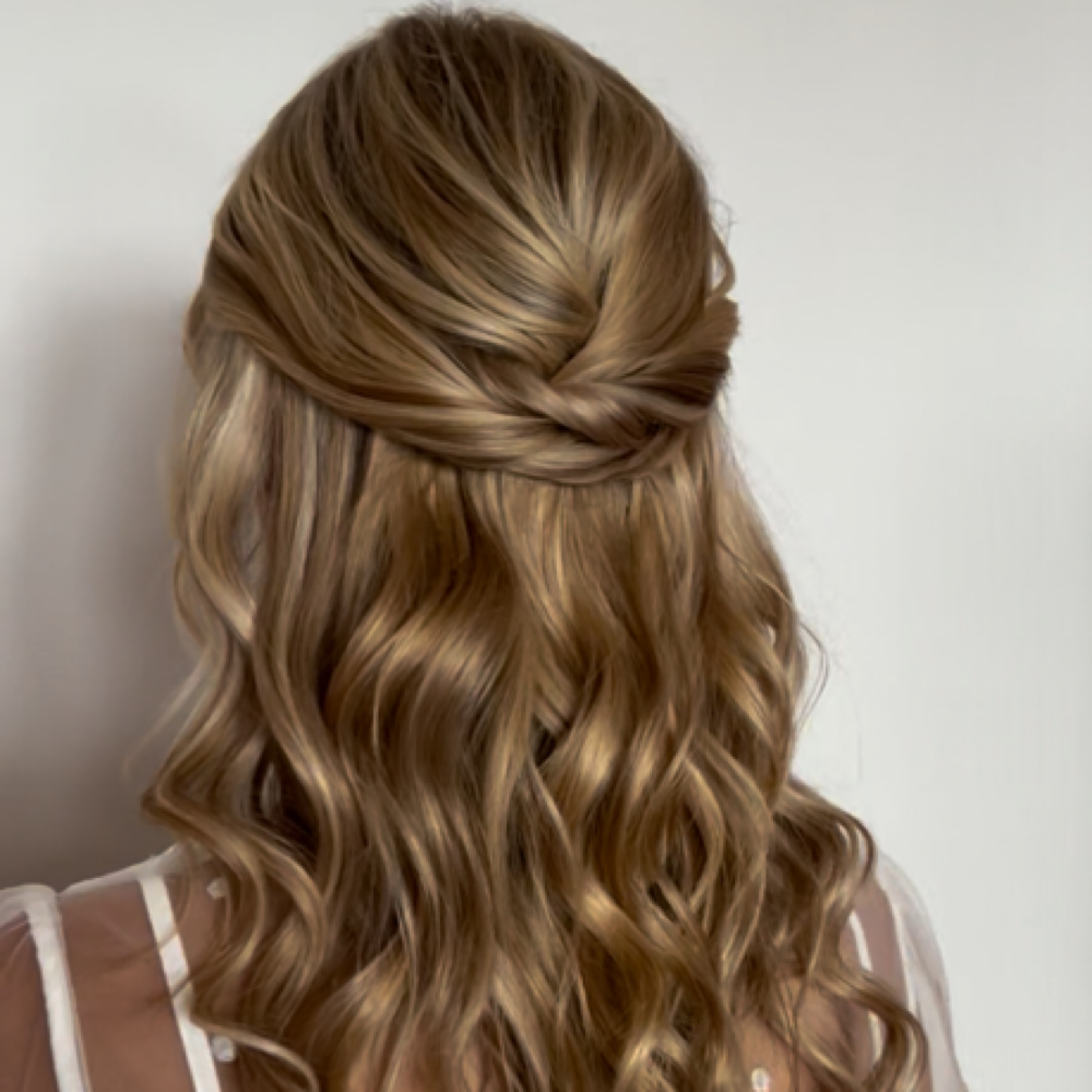 Half Up Updo at BKStyles in Marshall, MI