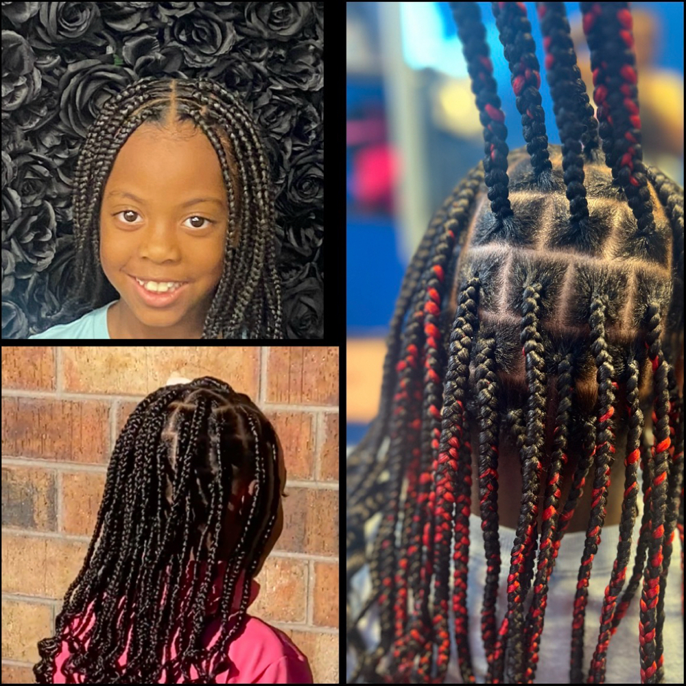 Kids Medium Knotless(12&under) at Key Hair Architecture LLC in Aurora, CO
