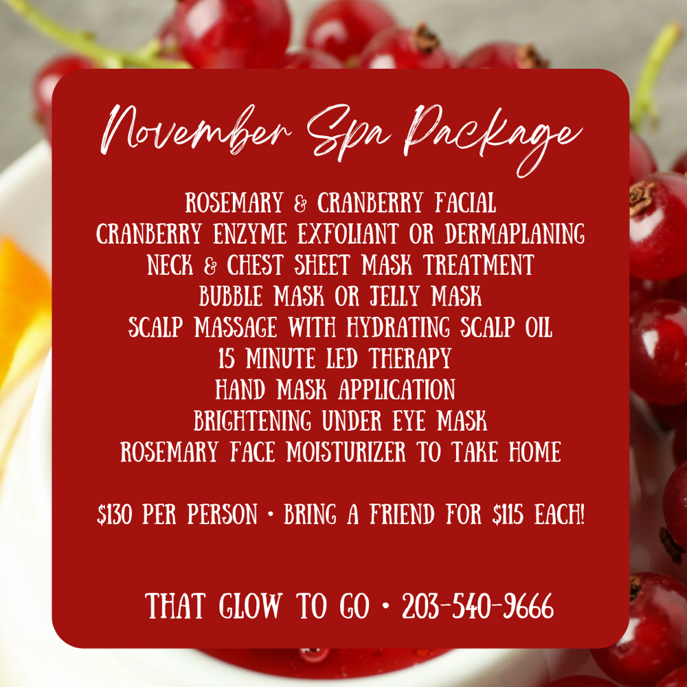 November Spa Package For 2