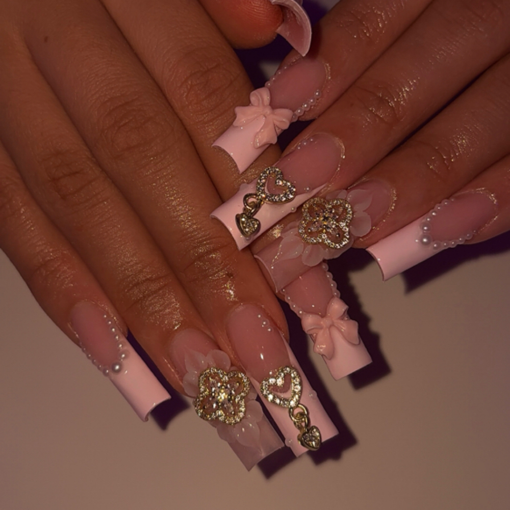 Long Acrylic Nails at Lilac Dreams in Shoreline, WA