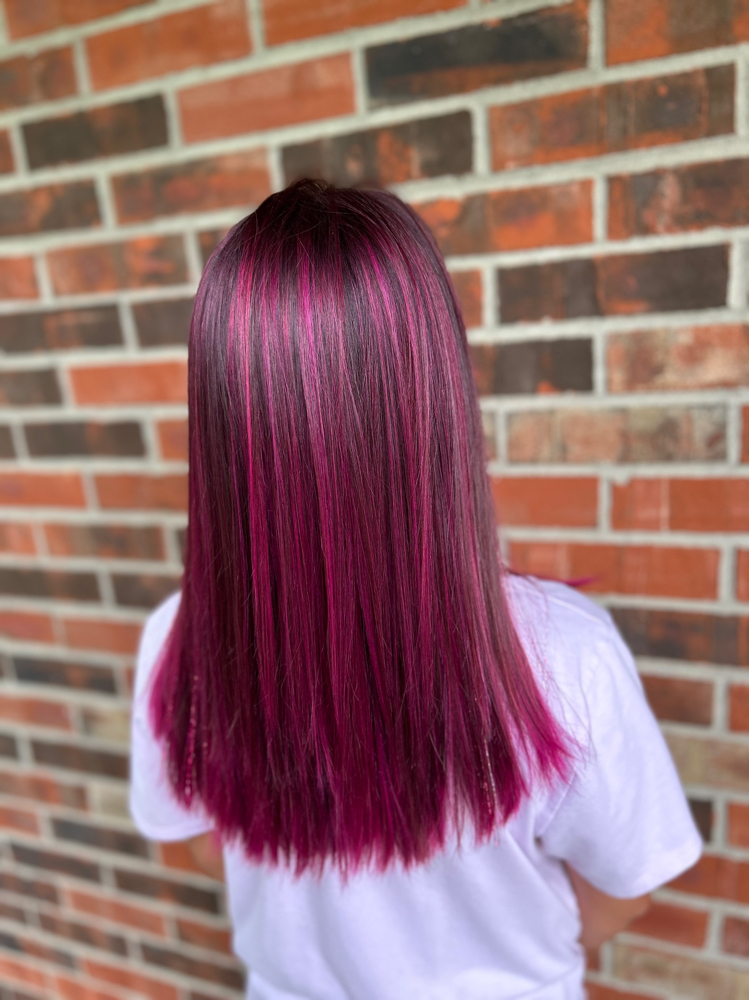 Double Process Vivids On Darkhair