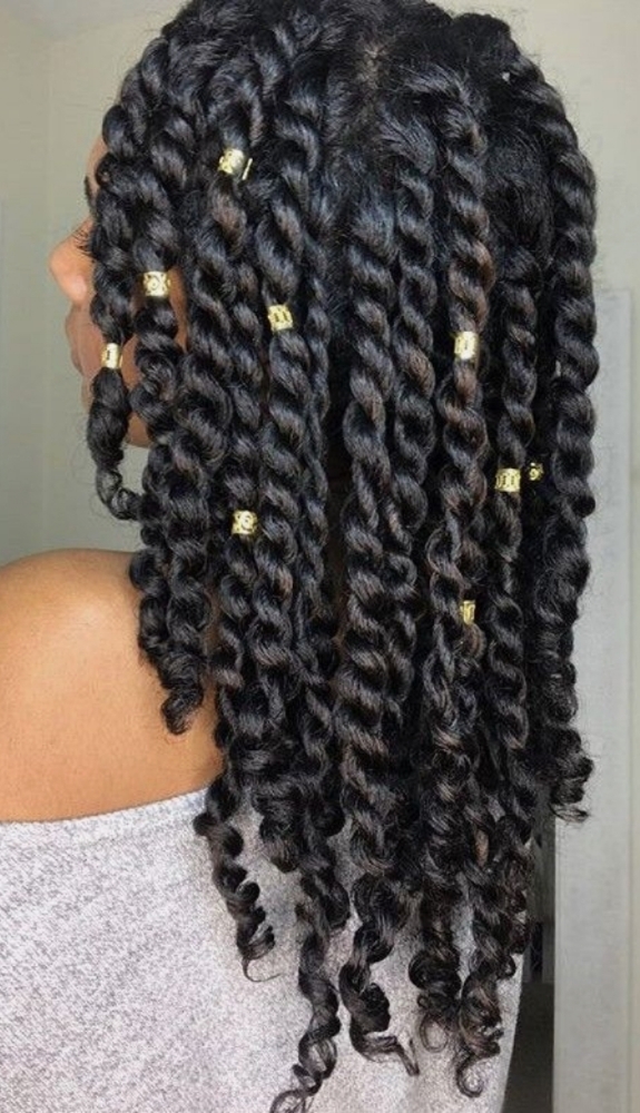 Midback 2 Strand Twist