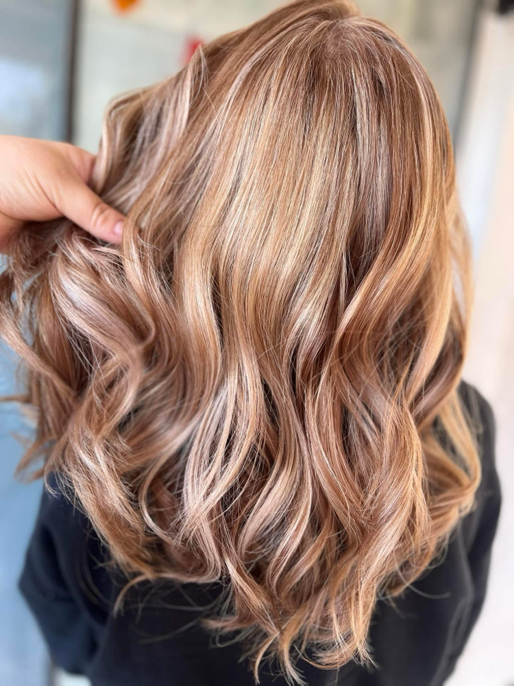 Partial Balayage Highlight at 11:11 Beauty & Ink Studio in Phoenix, AZ