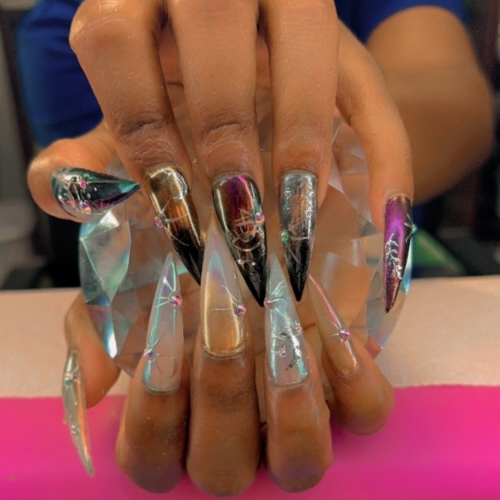 Take Off /Apply New Set Gel X NAILS at Moon Milk & Myrrh in Houston, TX