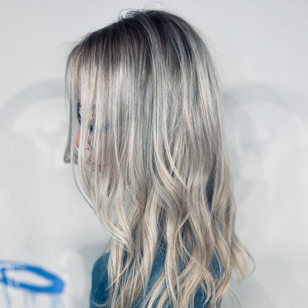 Double Process Blonde at Luca Hair Professionals in Bloomingdale, IL