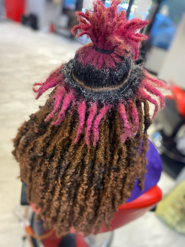 Faux locs Over locs